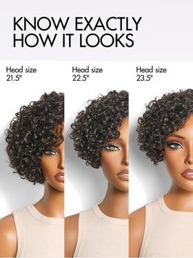 LUVME HAIR curly pixie wig with natural movement