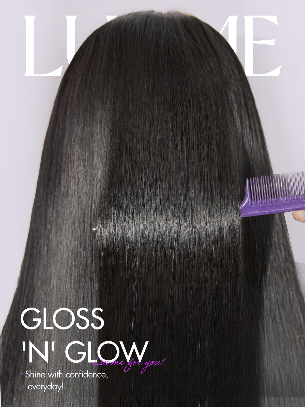 LUVME HAIR Glueless Straight Wig packaging details