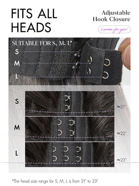 LUVME HAIR Glueless Straight Wig styled with curls