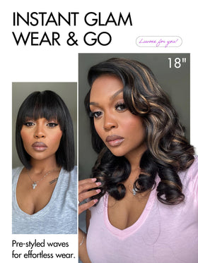 LUVME HAIR HD Lace Wig packaging display