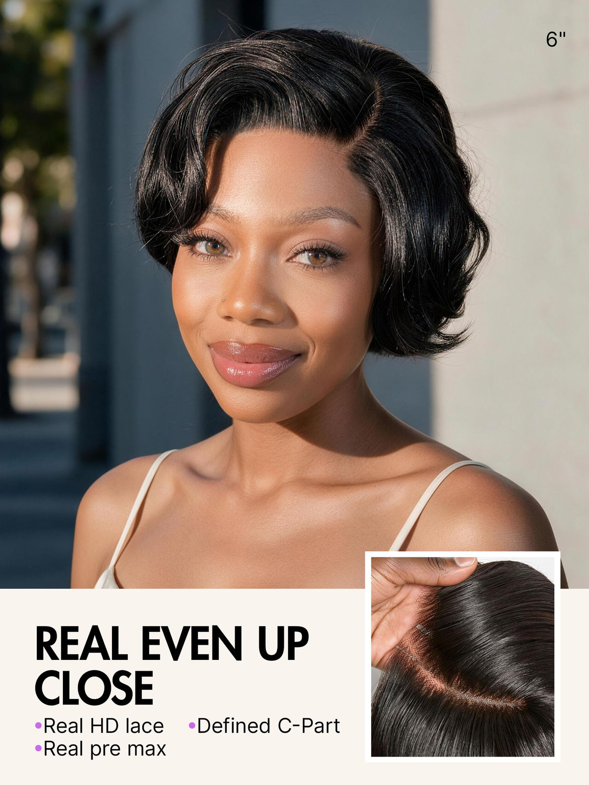 LUVME HAIR Layered Pixiecut Wig back view