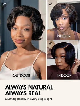 LUVME HAIR Layered Pixiecut Wig on mannequin