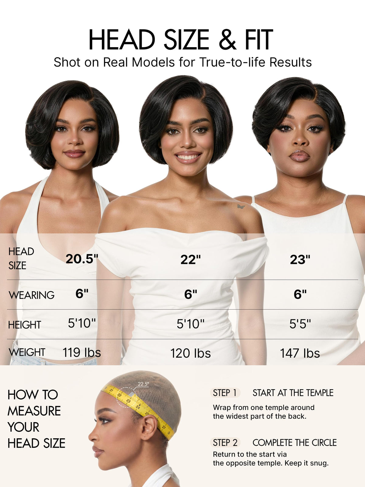 LUVME HAIR Layered Pixiecut Wig styling options