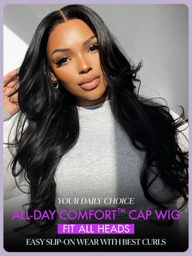 LUVME HAIR Loose Body Wave 5x5 Lace Front Wig side view