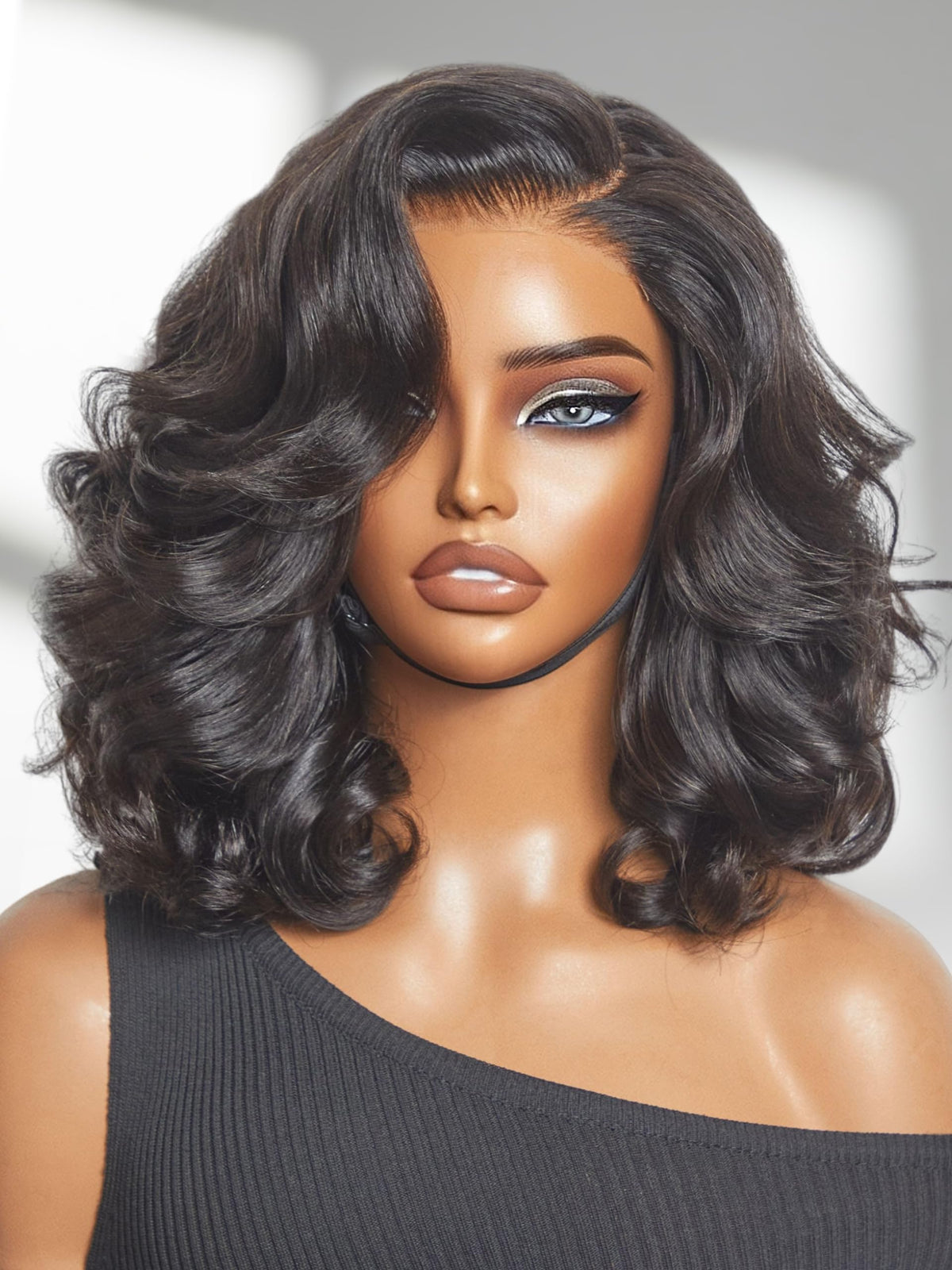 LUVME HAIR Loose Body Wave Wig front view with HD lace
