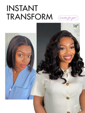 LUVME HAIR Loose Body Wave Wig in natural light