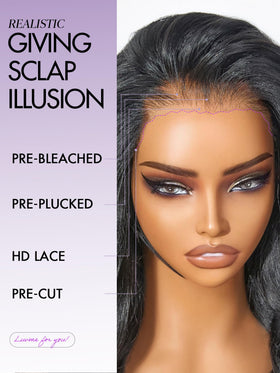 LUVME HAIR Loose Body Wave Wig in natural lighting