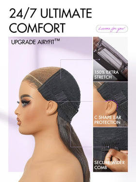 LUVME HAIR Loose Body Wave Wig on model outdoors