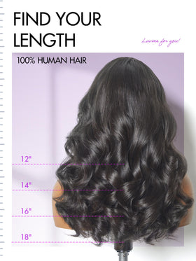 LUVME HAIR Loose Body Wave Wig showing breathable cap design