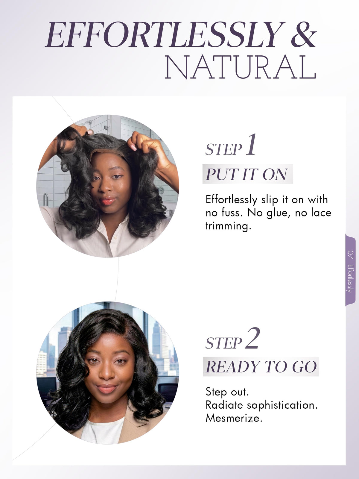 LUVME HAIR Loose Body Wave Wig styled with curls