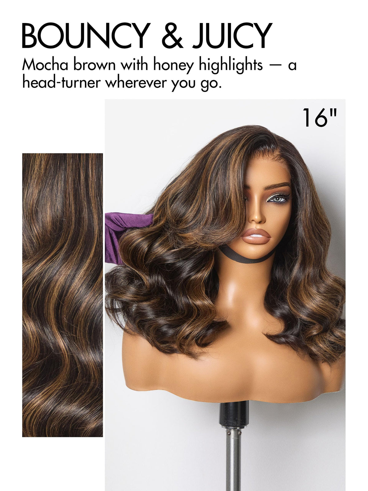 LUVME HAIR loose wave wig back view