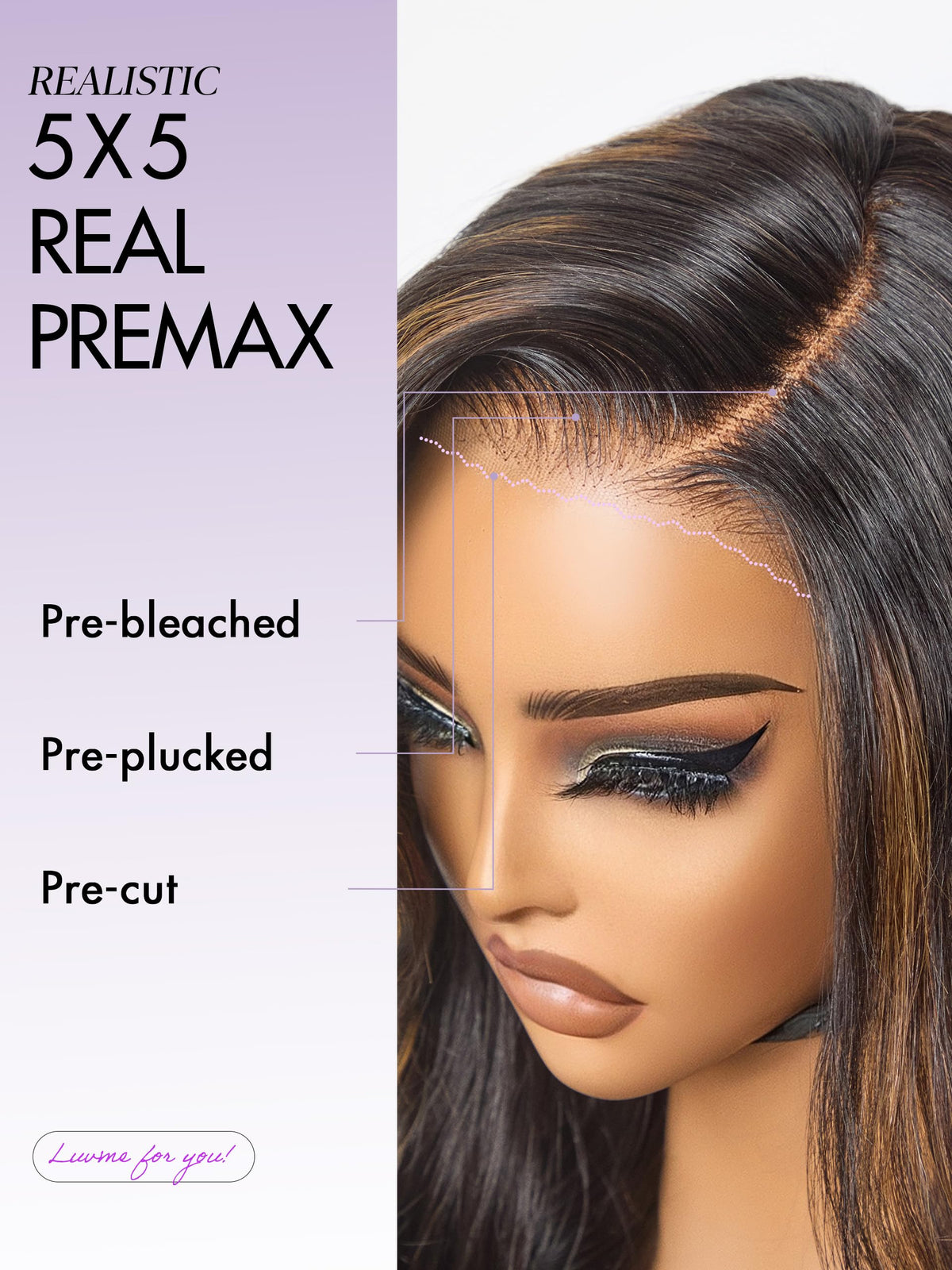 LUVME HAIR Loose Wave Wig in packaging