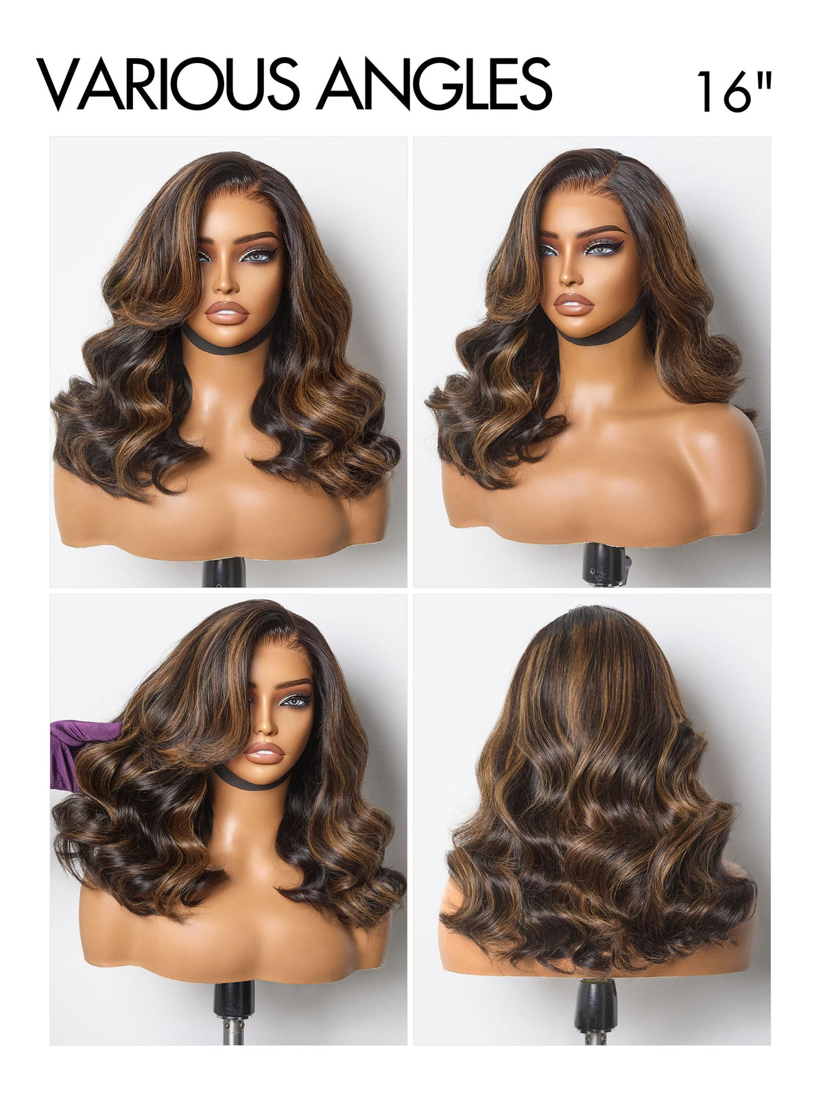 LUVME HAIR loose wave wig on mannequin