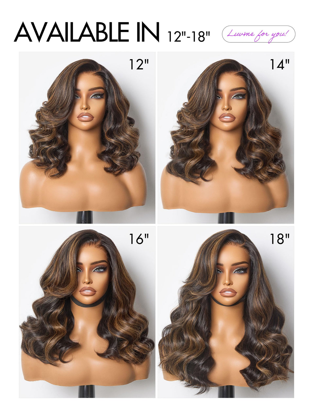 LUVME HAIR Loose Wave Wig styled with accessories
