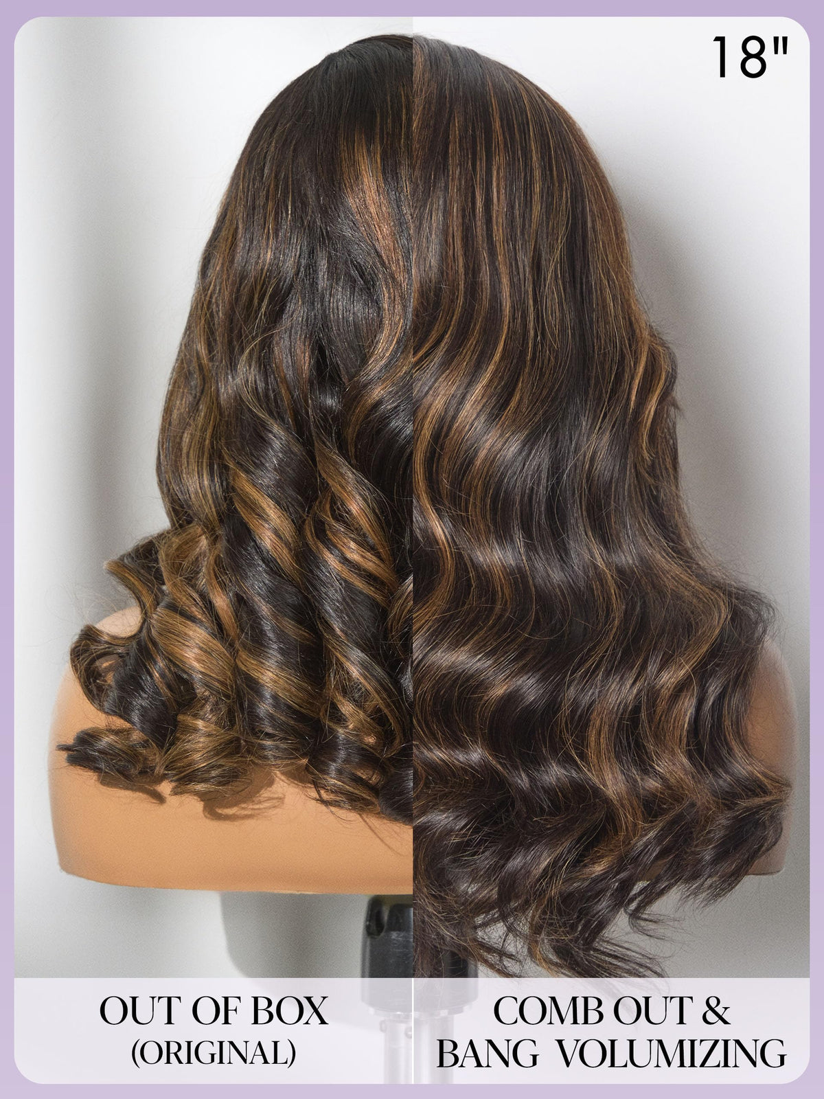 LUVME HAIR loose wave wig styling options