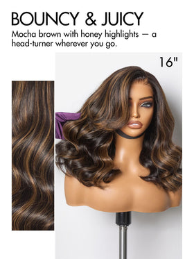 LUVME HAIR Loose Waves Wig styled on mannequin