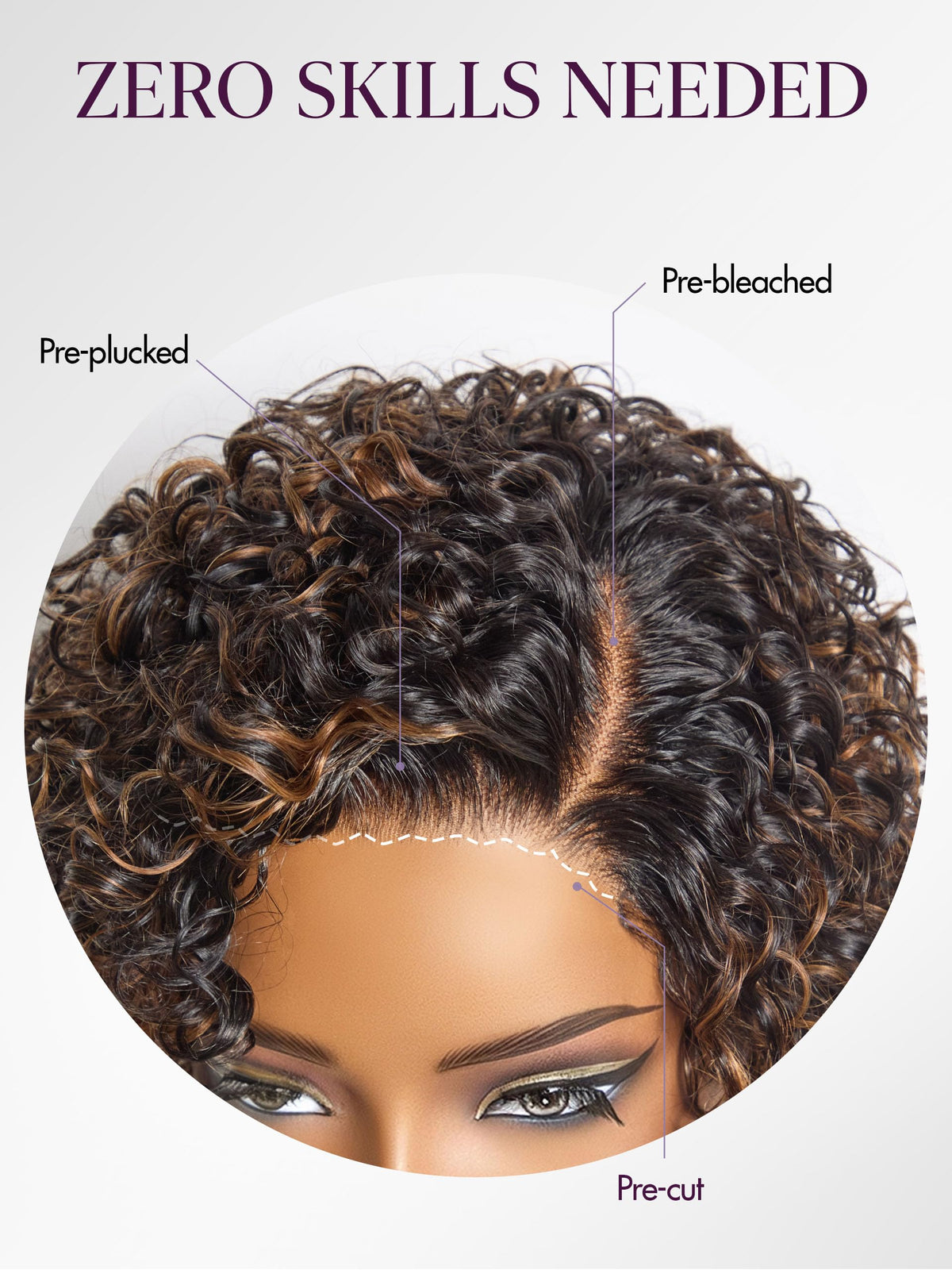 LUVME HAIR Pixie Cut Wig 6 Inch lifestyle shot outdoors