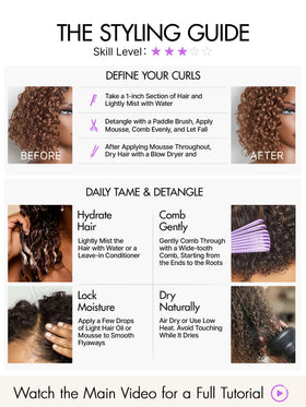 LUVME HAIR Water Wave Pixie Cut Wig in natural light