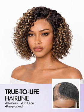 LUVME HAIR Water Wave Pixie Cut Wig in packaging
