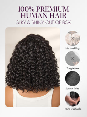 LUVME HAIR Water Wave Pixie Cut Wig on mannequin