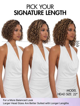 LUVME HAIR Water Wave Pixie Cut Wig on mannequin