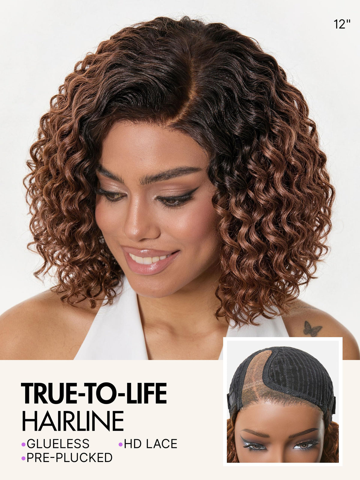 LUVME HAIR Water Wave Pixie Cut Wig packaging