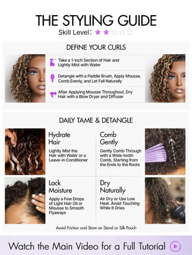 LUVME HAIR Water Wave Pixie Cut Wig styled with curls