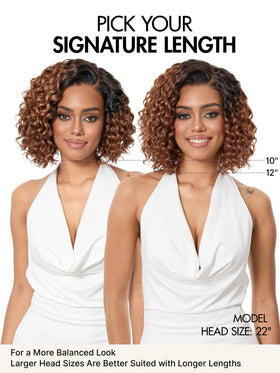 LUVME HAIR Water Wave Pixie Cut Wig texture detail