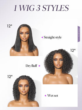 LUVME HAIR Wet and Wavy Bob Wig packaging