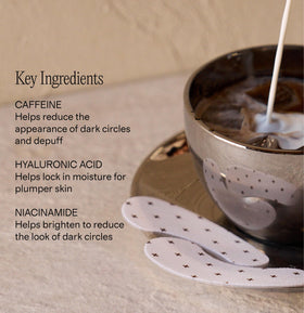+ Lux Unfiltered Iced Latte Cooling Under Eye Patches close-up