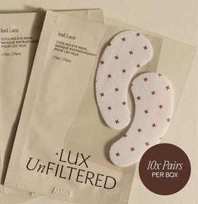 + Lux Unfiltered Iced Latte Cooling Under Eye Patches lifestyle use