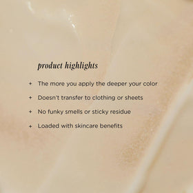 + Lux Unfiltered Summer Skin Gradual Self Tanner 240g application on skin