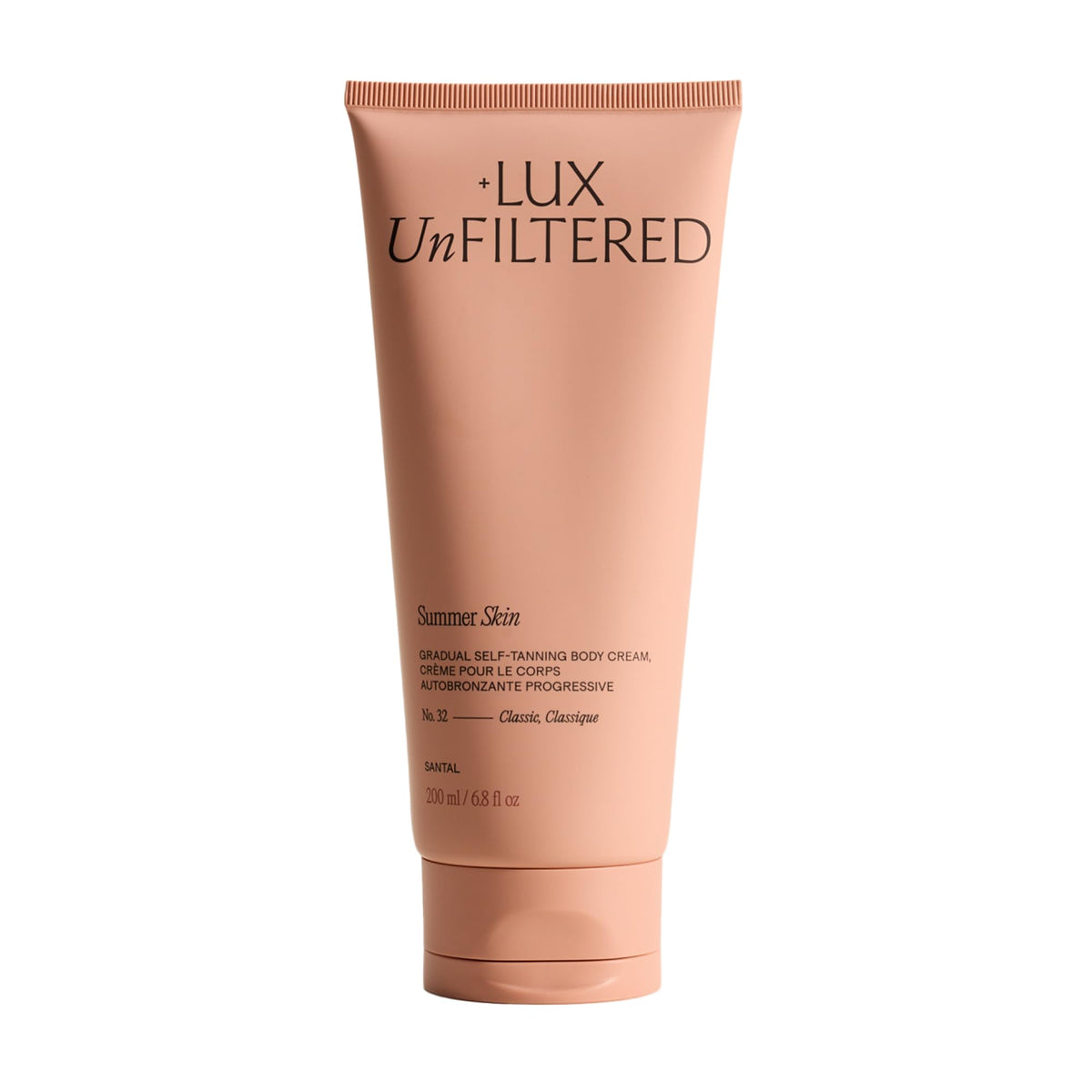 + Lux Unfiltered Summer Skin Gradual Self Tanner 240g front view