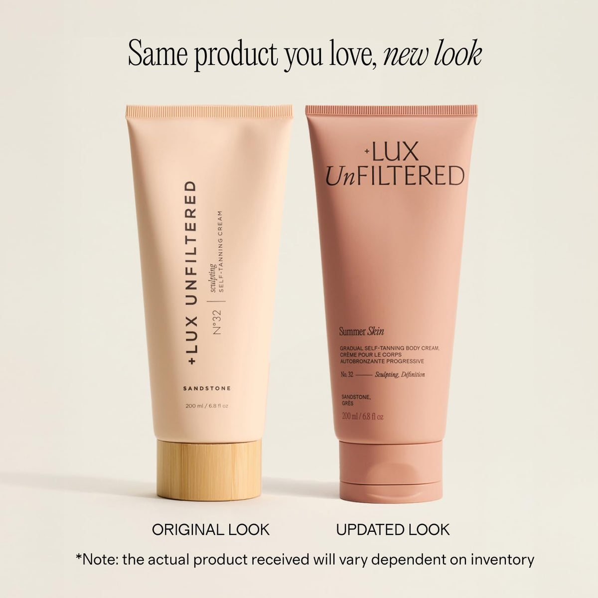 + Lux Unfiltered Summer Skin Sculpting Self Tanner back view