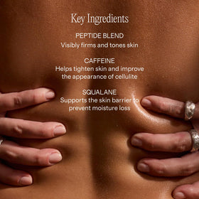 + Lux Unfiltered Summer Skin Sculpting Self Tanner texture close-up