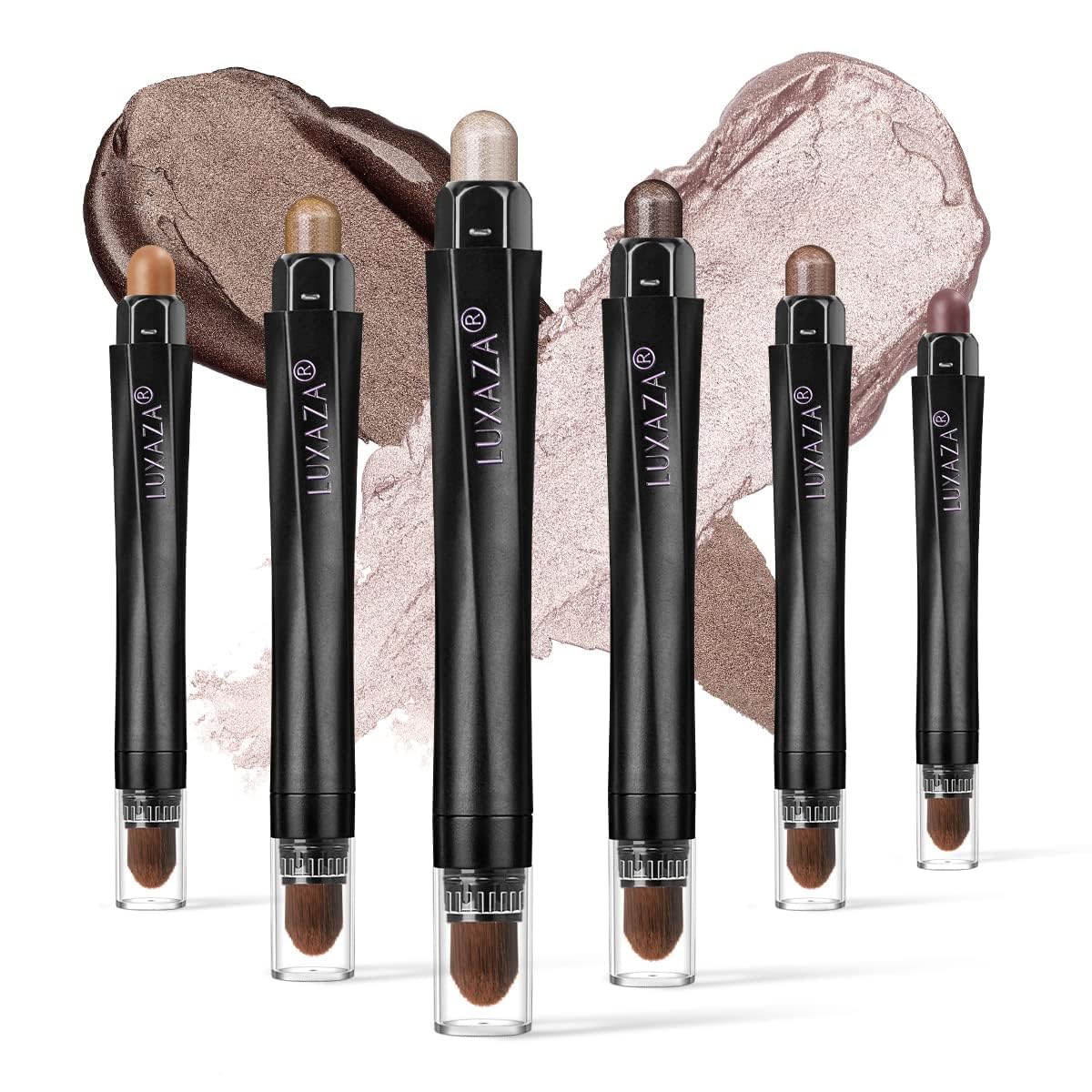 LUXAZA 6PCS Eyeshadow Stick Set in packaging