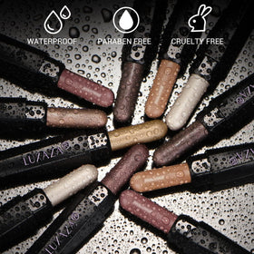 LUXAZA eyeshadow stick applied on skin