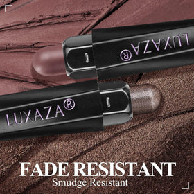 LUXAZA eyeshadow stick showing hexagonal tube