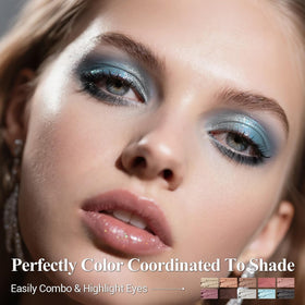 LUXAZA PRO Blue Eyeshadow Stick Set in use on model