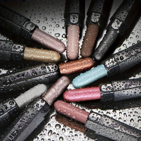 LUXAZA PRO Blue Eyeshadow Stick Set open showing individual sticks