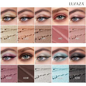 LUXAZA PRO Blue Eyeshadow Stick Set showing various shades