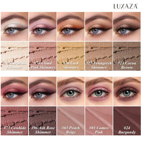 LUXAZA PRO Brown Eyeshadow Stick close-up of shades