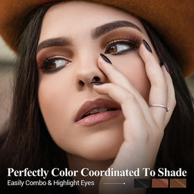 LUXAZA PRO Brown Eyeshadow Stick Set 6PCS swatches on skin