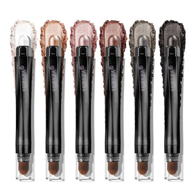 LUXAZA PRO Brown Eyeshadow Stick Set 6PCS with neutral shades