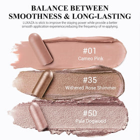 LUXAZA PRO Brown Eyeshadow Stick Set showing three shades