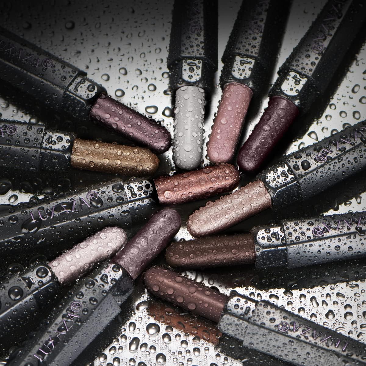 LUXAZA PRO Brown Eyeshadow Stick with built-in blending brush