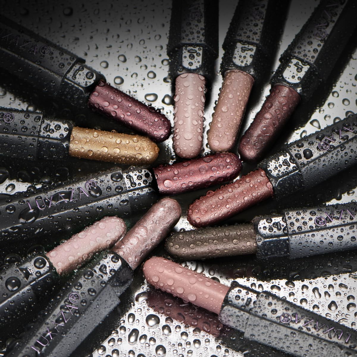 LUXAZA PRO Brown Eyeshadow Stick with built-in blending brush