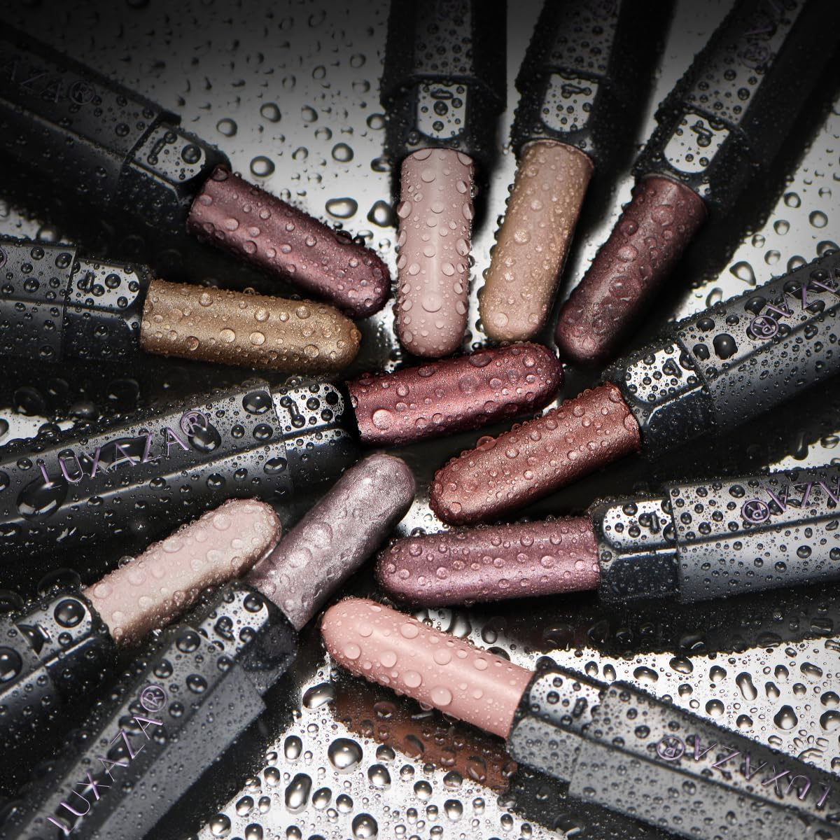 LUXAZA PRO creamy eyeshadow sticks in neutral shades