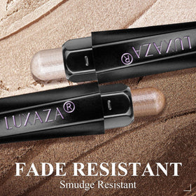 LUXAZA PRO eyeshadow stick application on skin
