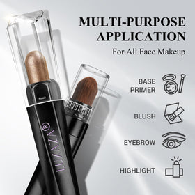 LUXAZA PRO eyeshadow stick set displayed on a vanity